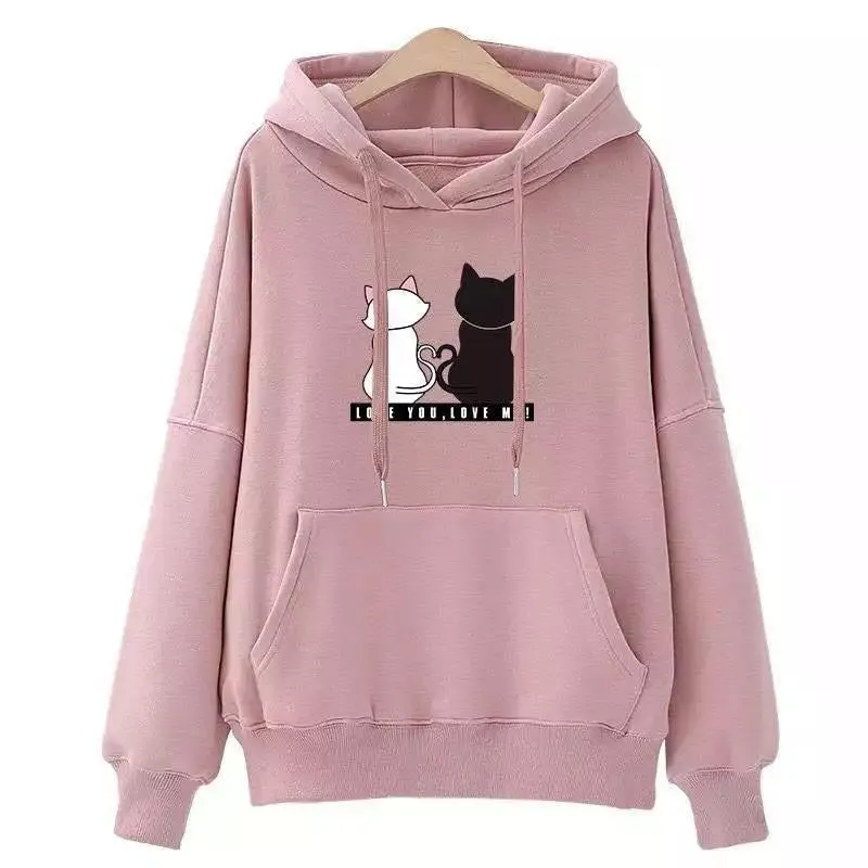 Streetwear Hoodies Women Sweatshirt Autumn Long Sleeve Hoodies