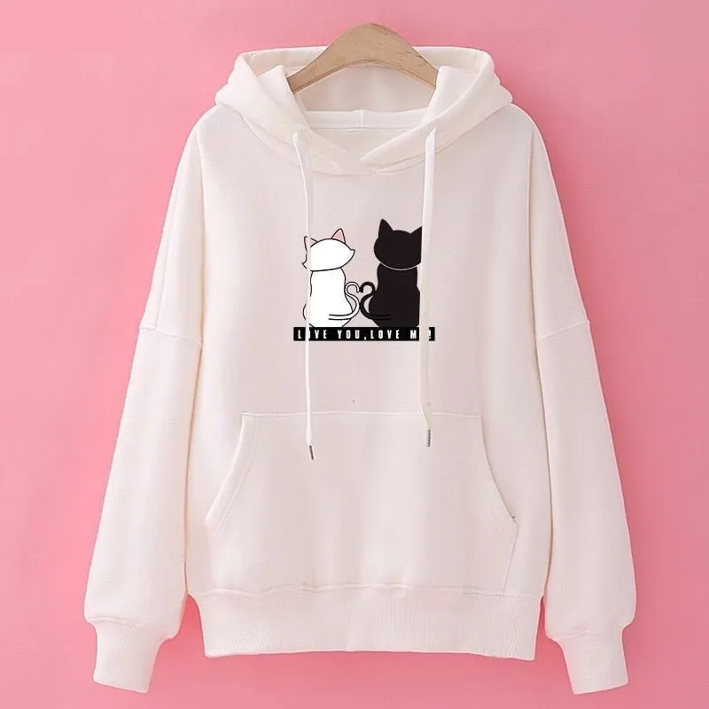 Streetwear Hoodies Women Sweatshirt Autumn Long Sleeve Hoodies