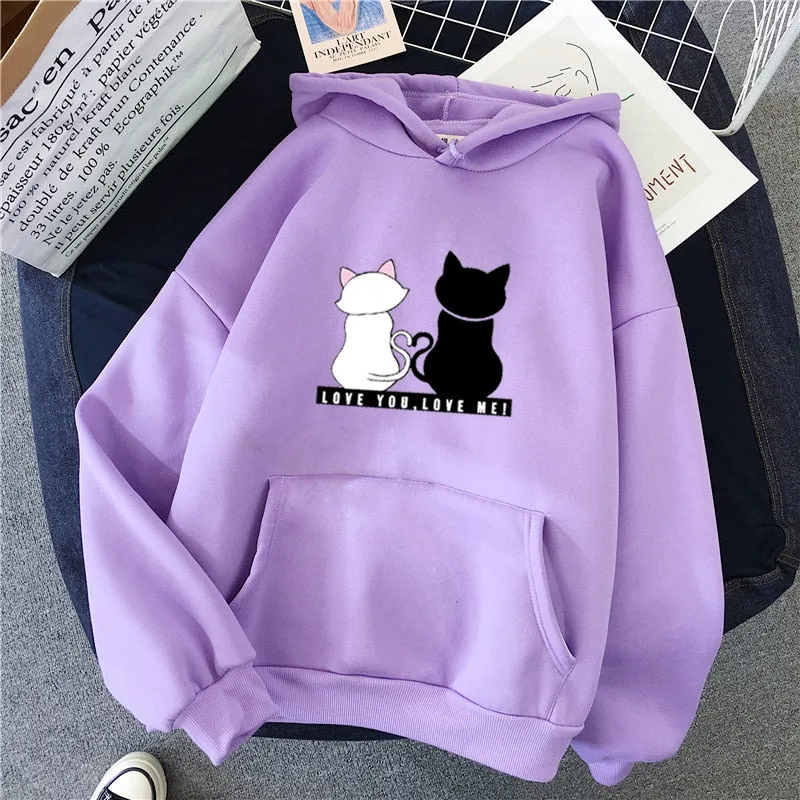 Streetwear Hoodies Women Sweatshirt Autumn Long Sleeve Hoodies