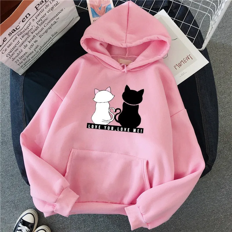 Streetwear Hoodies Women Sweatshirt Autumn Long Sleeve Hoodies