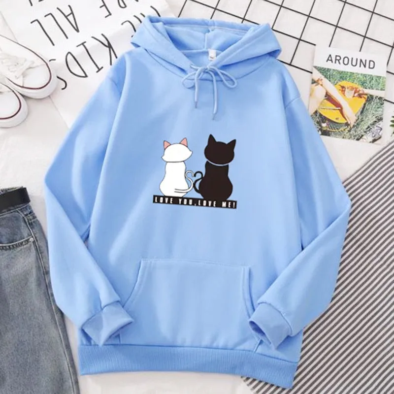 Streetwear Hoodies Women Sweatshirt Autumn Long Sleeve Hoodies