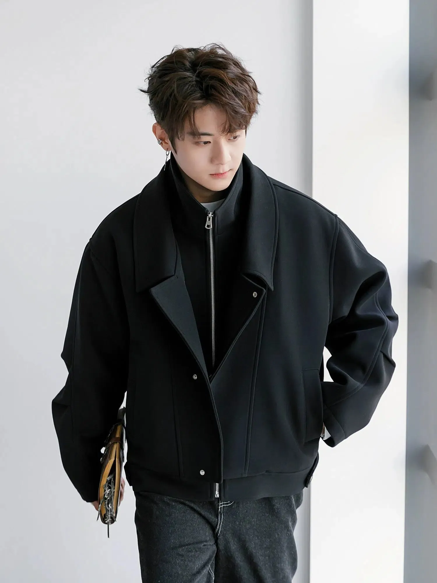 Two-piece Stand-up Collar Jacket