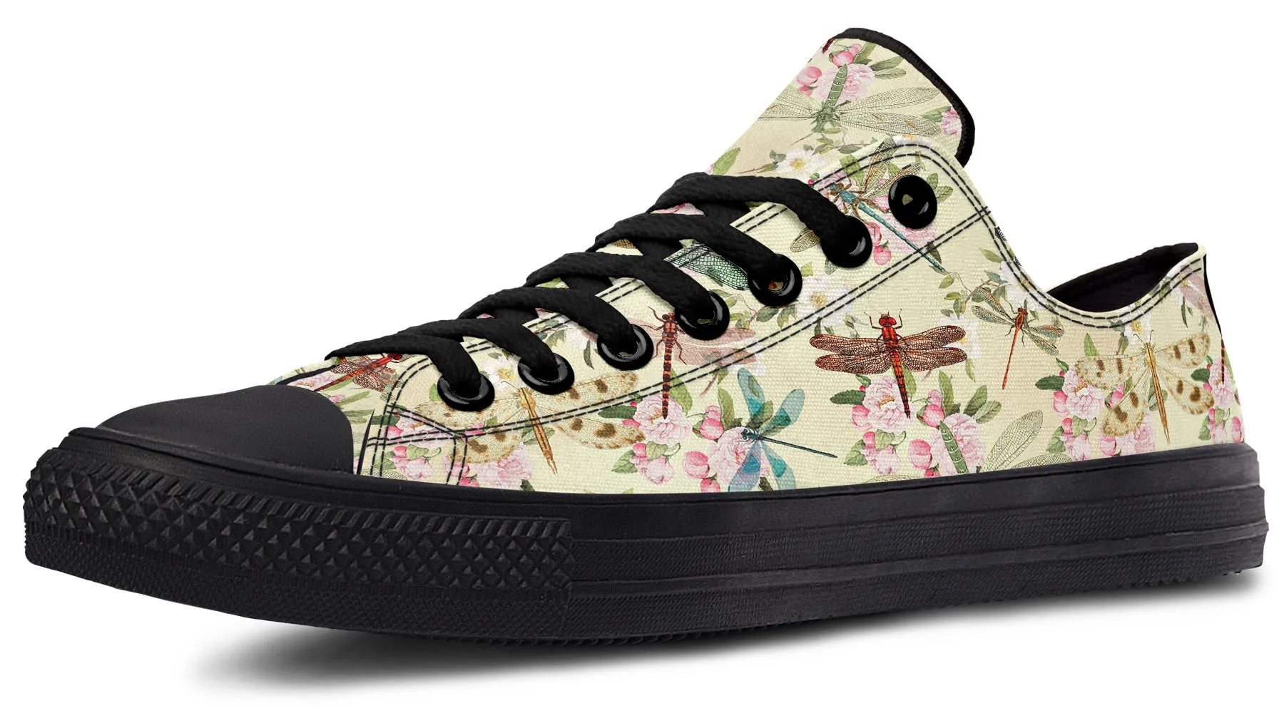 Vintage Dragonflies Low Tops