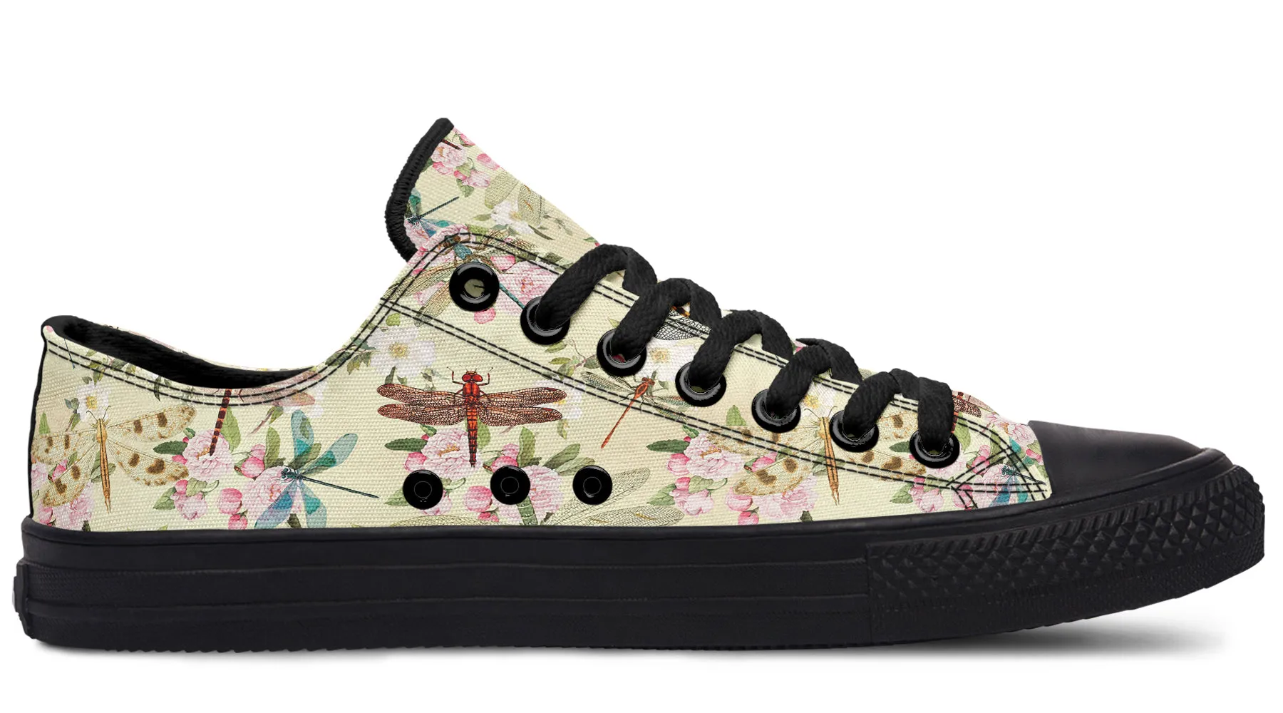 Vintage Dragonflies Low Tops