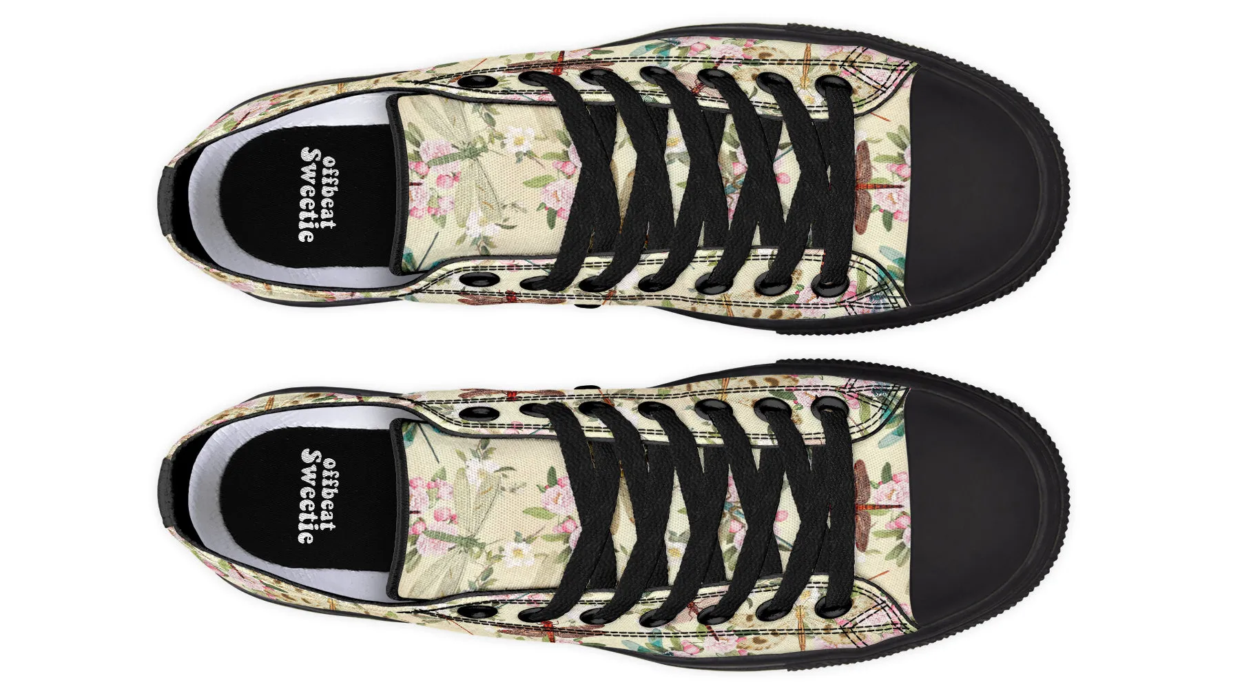 Vintage Dragonflies Low Tops