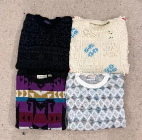 #VV298 Printed Fisherman Sweaters Mix Brands 10 PCs