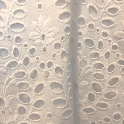 White Cotton Eyelet