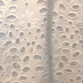 White Cotton Eyelet