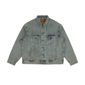 Yellow Mud Washed Classic Denim Jacket